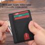 Slim Wallet RFID Front Pocket Wallet Minimalist Secure Thin Credit Card Holder ID Cards