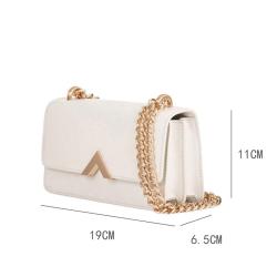 Luxury Women Shoulder Bag OEM ODM Handbags Manufacture Pu Vegan Leather With Metal Chain 2023 Cross Body
