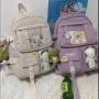 Custom New Style Clear  Kawaii Kids Campus School Backpack  Waterproof School Bags for Girls and Boys mochilas kawaii ITA bag