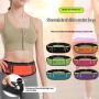 ZWY053 Marathon Tri-Compartment Water Bottle Waist Pack Polyester Lightweight Waterproof Sport Waist Bag Outdoor Running Bag