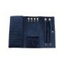 Custom logo jewelry organizer velvet jewelry roll suede jewellery pouch jewelry organizer