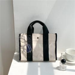 Women handbag fashion leisure ladies hand bags Creative design clashing colors shoulder crossbody bag women canvas tote bags