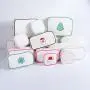 Natural Color Eco Friendly Cosmetic Bags Travel Toiletry Organizer Cotton Zipper Pouch Makeup Organizer Waterproof Canvas Pouch