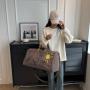 Custom New Bucket Bag PU Embroidery Print Niche Design Women's Bag Tote Bag Hand Bill ShoulderBag PVC