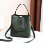 2024 Bags for women Spring-Summer Fashionable Ladies' Bucket Bag Stone Pattern Portable Messenger with Single Shoulder Strap
