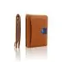 Custom Front Pocket Wallet Leather Money Clip Wallet RFID Blocking Mens Money Clip