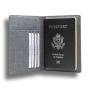 Hot selling canvas passport holder slim RFID card holder passport cover