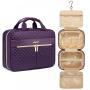 Waterproof Multi Pocket Travel Makeup Bag with Hanging Hook Travel Essentials Cosmetic Bag Travel Organizer Toiletry Bag Women