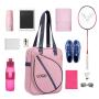 Customized Logo luxury sport fitness tennis racket bags waterproof girls hand tote badminton bag for woman
