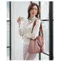 Fac Price Ladies Small Handbags Fashion Weaving Technique 4 Pieces Set-PU Lining Zipper Closure Casual Bucket Square Colorful