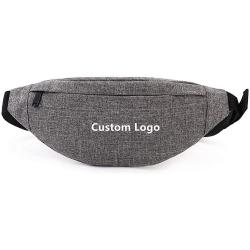 Gelory Wholesale Custom Logo PU Leather Fanny Pack Fashion Travel Chest Waist Bag With Headphone Hole