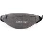 Gelory Wholesale Custom Logo PU Leather Fanny Pack Fashion Travel Chest Waist Bag With Headphone Hole