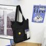 Fashionable Korean Style Shoulder Bag for Male and Female Wholesale Students Schoolbags Large Capacity Canvas Messenger Bag