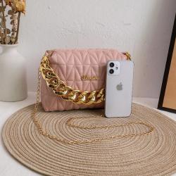 Cheap Lingge PU Leather Women's Chain Handbag 2023 Ladies Shoulder Bag Fashion Small Pillow Square Bag Wholesale