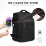 LOVEVOOK Waterproof High Quality TSA-Approved with Transparent Toiletry Pouch Travel Bags Laptop Backpack With USB unisex