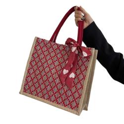 Carrying Large Capacity Canvas Tote Bag Women'S New Student Class Shoulder Bag Fashion  Mommy Bag