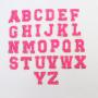 2.15 Inches Self-Adhesive Chenille Letter Patch Custom DIY Glitter Patch Letters Sticker Alphabet Patches For Bags Clothes