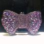 New Full Diamond Bow Evening Bag with Handheld Gemstone Bag for Women