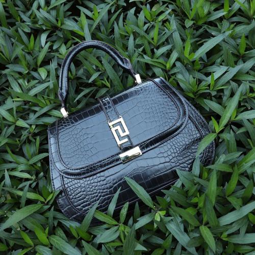 2024 Top selling women's handbag quality crocodile leather single shoulder bag for ladies fashion designer female bag  27cm