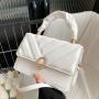 Custom New Style Letter Bag Pure Color Single Strap Portable Shoulder Bag Fresh Sweet Lady's  Hand Bag