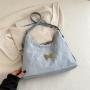 Minority Versatile Butterfly Gentle Textured Shoulder Bag for Women,  Spring and Summer High-quality Textured Backpack Tote Bag