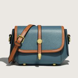Fashion Designer Leather  Crossbody Shoulder Bags 2024 Luxury Solid color Cow Leather Handbag Female Messenger Tote Bag