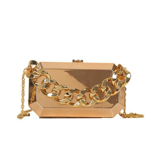 Party Dinner Bag Chains Single Shoulder Square Bag Silvery Purse Handbag Woman Wallet Envelope Dress Bags Bolsa