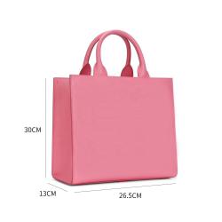 Fashion Pu Leather Handbags For Women Luxury Custom Logo Size Material High End Minimalist Top Handle Vegan Ladies Handbags