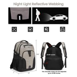 LOVEVOOK fashion TSA Large Travel Backpack for Men 17 inch Carry On Computer Rucksack school Traveling work Laptop Backpacks