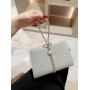 Luxury sparkling women's wrist clutch bag evening bags dress party silver evening bags crystal pearl handbag