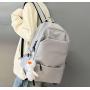 ZF115 New Casual Simple Shoulder Bag Male Outdoor Travel Backpack Female Nylon Waterproof Student Schoolbag