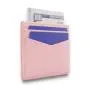 Custom cute PU card holder pink saffiano leather rfid blocking slim women credit card wallet