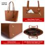 LOVEVOOK 2023 Designer PU Leather Ladies Shoulder Hand bag 3 pcs Luxury Purse and Handbags Set Large Cute Women Tote Bags