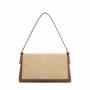 Wholesale Factory Custom Messenger Ladies Bag Fashionable Straw And Pu Sliding Bag Shoulder Had Bags For Women