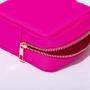 Stock Christmas Gift Hot Pink Jumbo Monogrammed Nylon Waterproof Patches Toiletry Bag Embroidered Makeup Large Toiletry Bag
