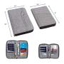 functional travel passport holder passport ticket organizer wallet zipper travel wallet