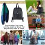 Drawstring Backpack Bag Gym Bag for Teens Boys Girls Large Sports Heavy Duty String Bag Backpack with Zipper Mesh Pockets