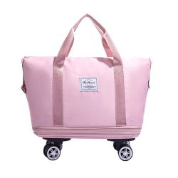 LX059 Hot Selling Folding Travel Bag With Wheels Lightweight Wet Separation Swimming Fitness Bag Large Capacity Sports Bag