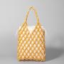 Fashionable Design Handwoven Hollow Wooden Bead Handbag