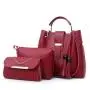 CCF87 New Fashion Women Messenger Bag Portable Lady Handbag 3Pcs Bag Sets PU Leather Handbag Sets For Women