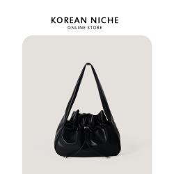 Popular PU Material Soft Handbag Shoulder Shopping Tote Bag With Design Shopping Bags Women Shoulder