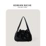 Popular PU Material Soft Handbag Shoulder Shopping Tote Bag With Design Shopping Bags Women Shoulder