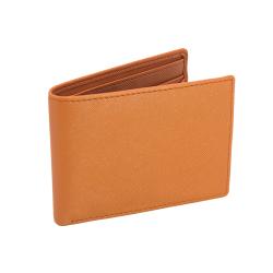 Classic Saffiano Leather Wallet Custom Brand Vegan Leather RFID Blocking Wallet Slim Purse For Men