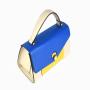 Contrast Color Handbags For Women Luxury Square Top Handle Handbags Elegant Business Bag