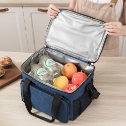 custom logo personalized thermal insulated lunch box with bag soft beach picnic fishing cooler tote bag for adults