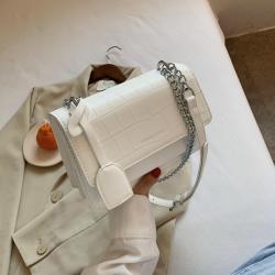 Crocodile Stripe Women Fashion Handbags Chain Leather Crossbody Bags For Women New Style Fashion Ladies Handbags
