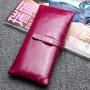 Custom Carteras Para Billeteras De Mujer Ladies Purse Genuine Leather Long Luxury Designer Wallets For Women Brand Fashionable