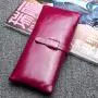 Custom Carteras Para Billeteras De Mujer Ladies Purse Genuine Leather Long Luxury Designer Wallets For Women Brand Fashionable