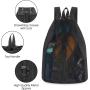 Gelory Lightweight Oxford Mesh Beach Swim Bag Custom Densign Sports Drawstring Backpack