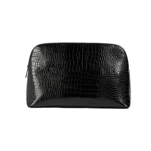 Luxury Crocodile PU leather Travel Cosmetic Bag Women Makeup Pouch